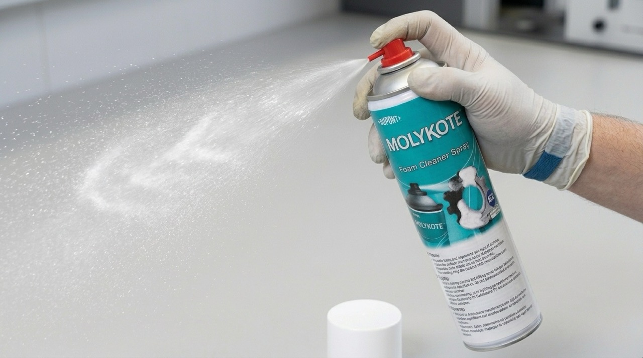 molykote foam cleaner spray