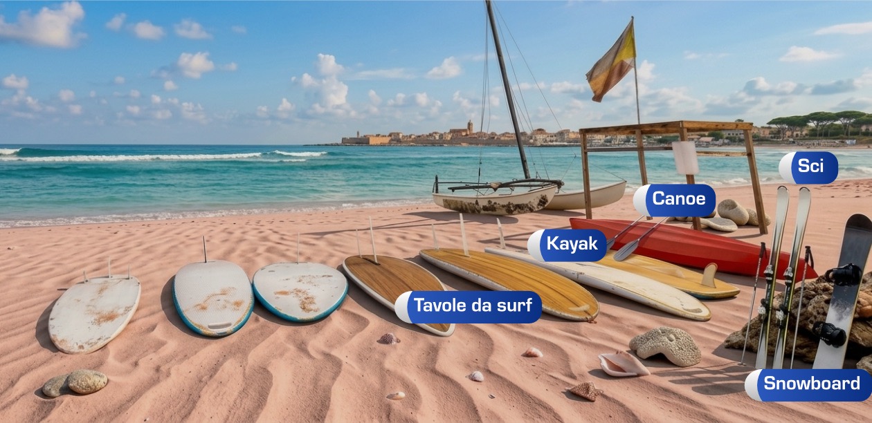 materiali d'anima per lo sport e il tempo libero